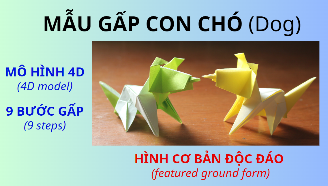 Video 10: Hướng dẫn Mẫu gấp Con chó - Dog